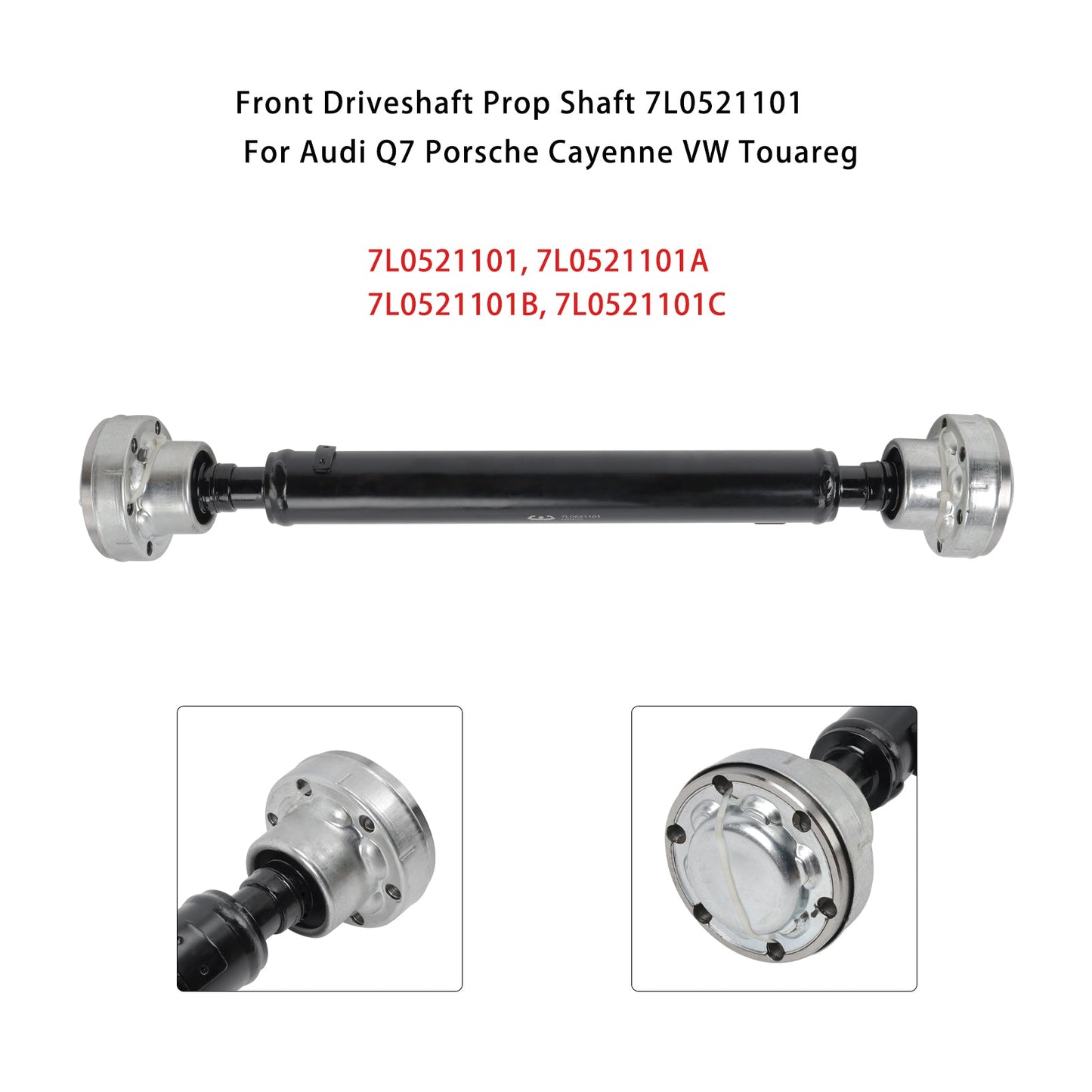 2009-2010 Volkswagen Touareg Front Driveshaft Prop Shaft 7L0521101 7L0521101B