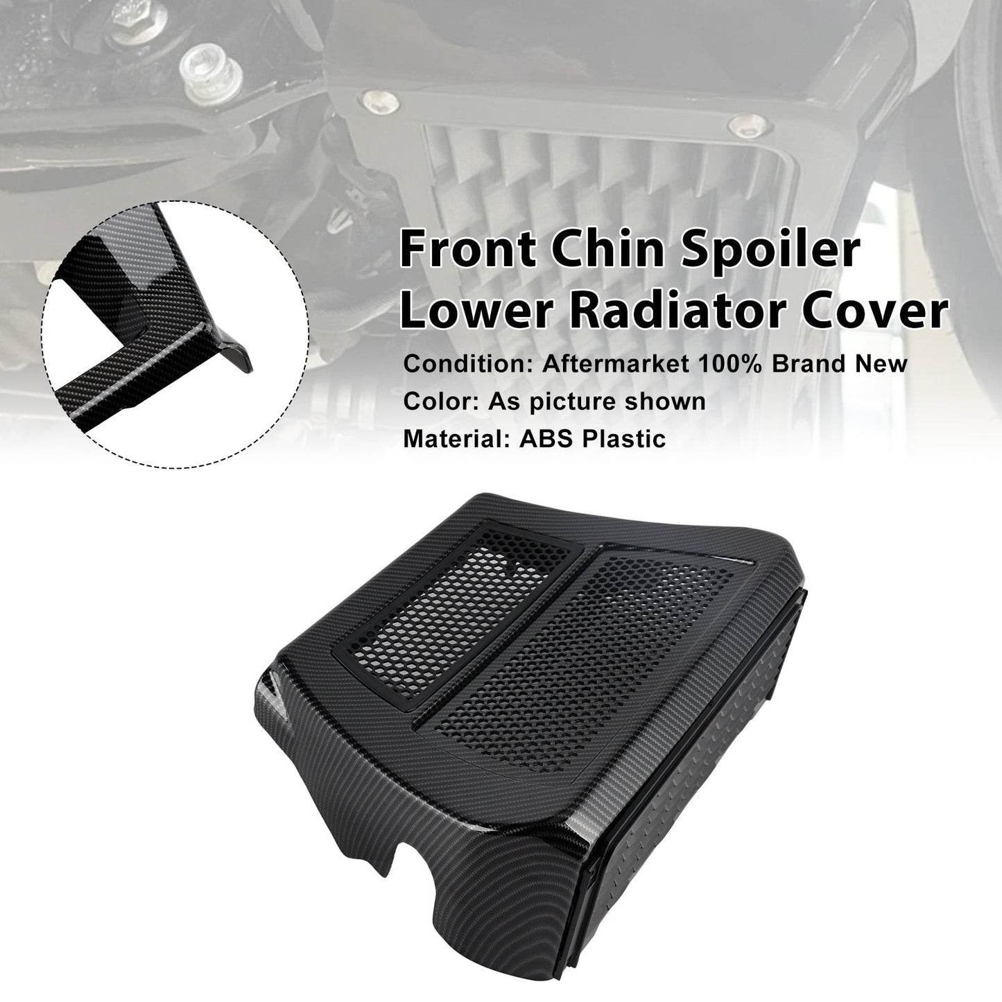 Lower Chin Spoilers Radiator Guard Cover For CVO Street Glide FLHXSE 2023-2025