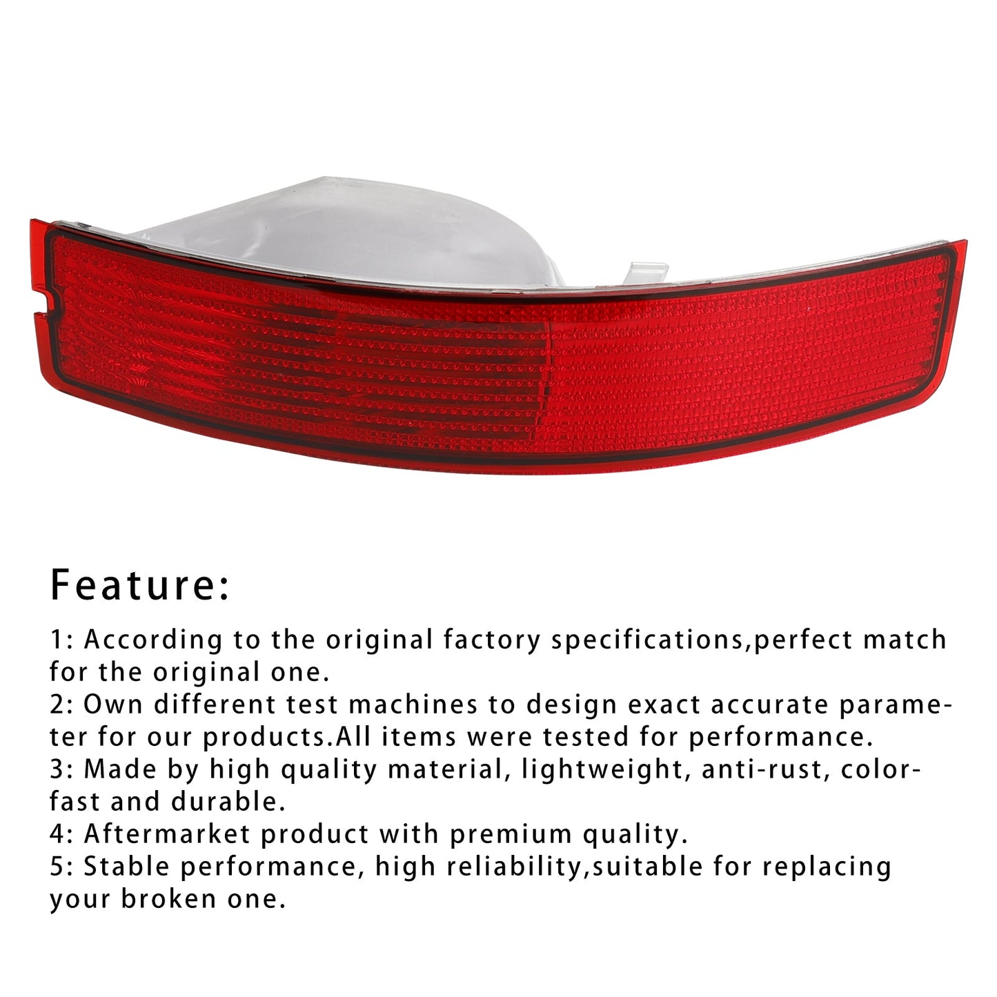 2007-2014 Volvo XC90 MK1 Left Rear Tail Fog Light Reflector 30678970