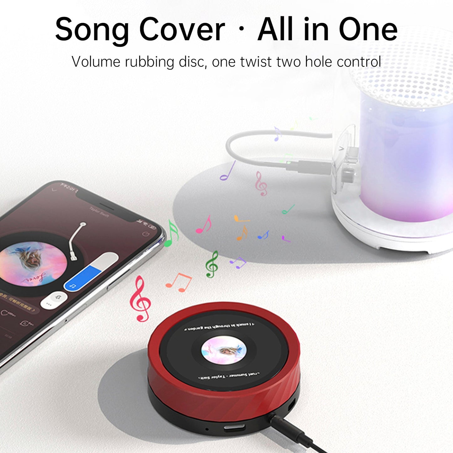 ESP32 S3 1.8-inch Knob Screen IPS Capacitive Touch AI Electronic Photo Album