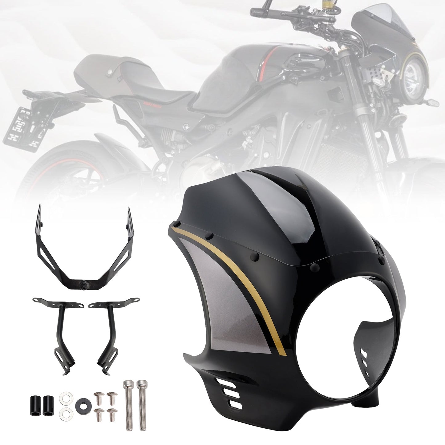 2022-2025 Yamaha XSR900 Headlight Fairing Windshield WindScreen