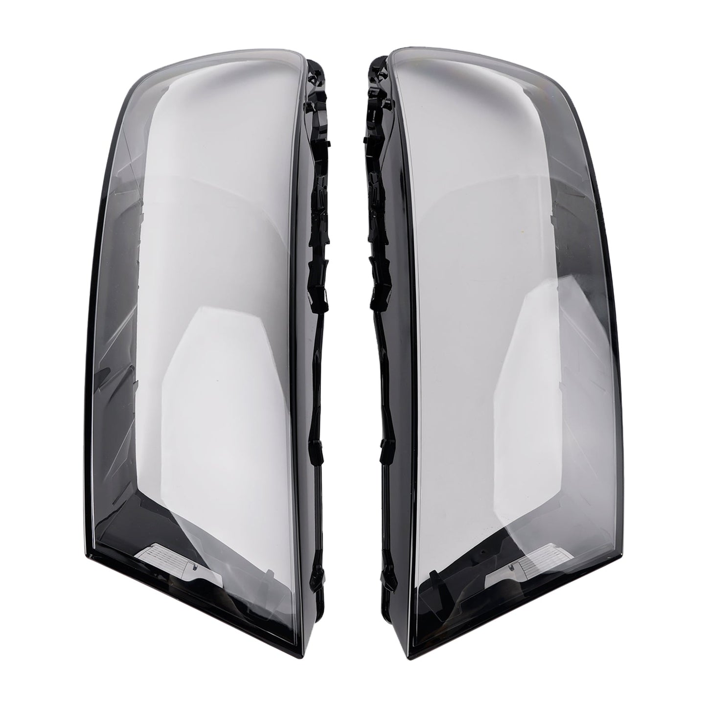 2016-2019 For Audi Q7 Pair Car Headlight Lens Cover LH+RH Lampshade Shell Glue