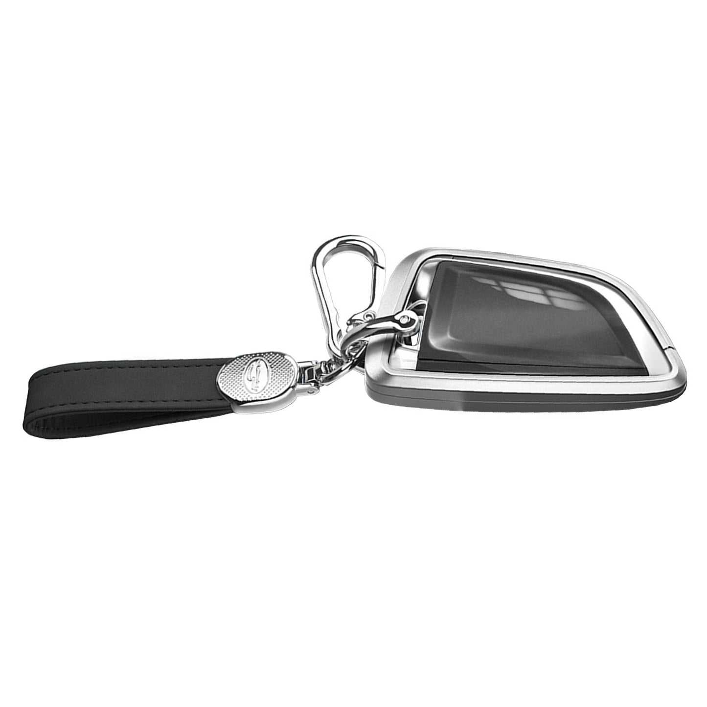 Aluminum Alloy TPU Silvery Car Key Case Cover With Buckle For BMW x3 x1 x5