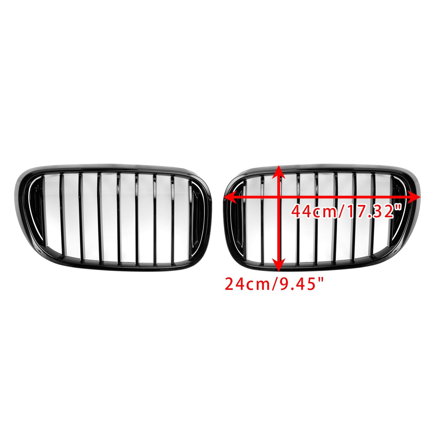 2016-2018 BMW 7-Series G11 G12 740i 750i Gloss Black Front Kidney Grille