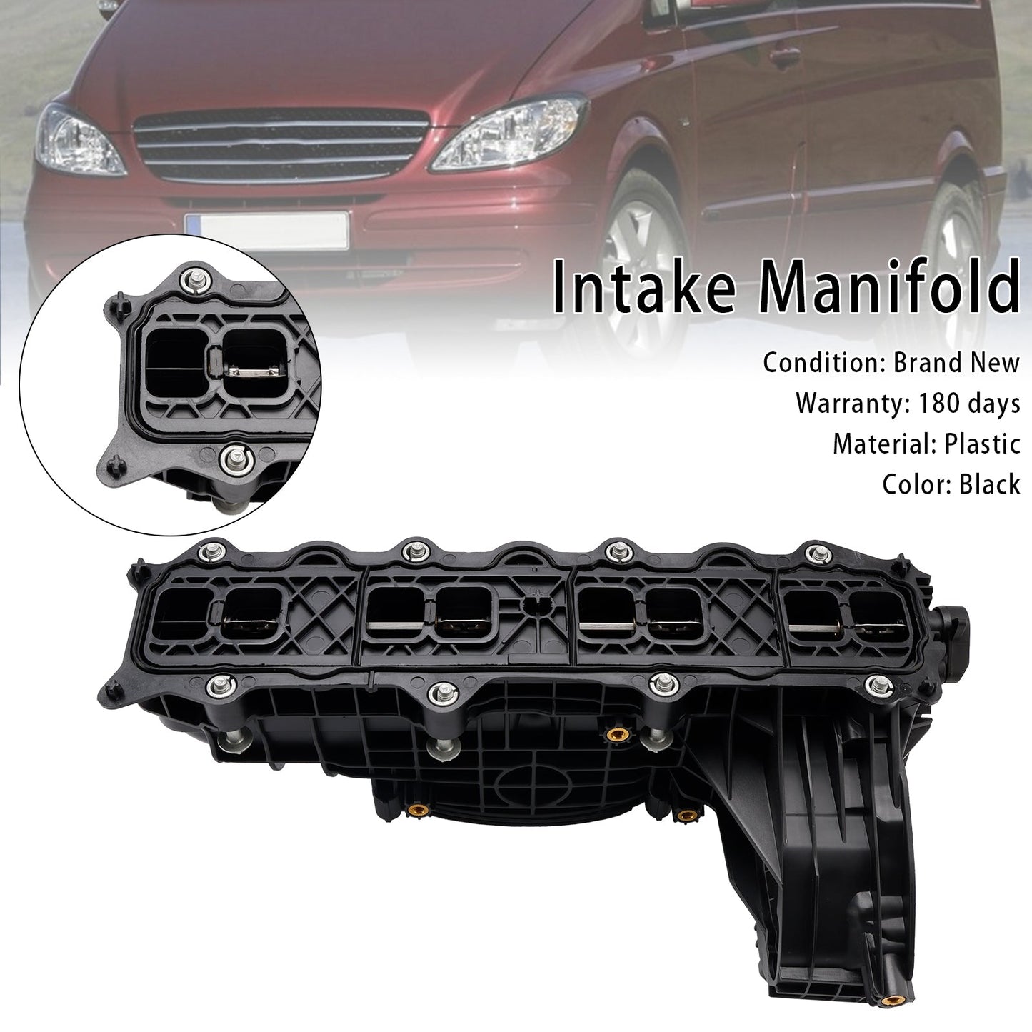 2006-On Mercedes Sprinter 3.5-T Van W906 Intake Inlet Manifold A6510904937