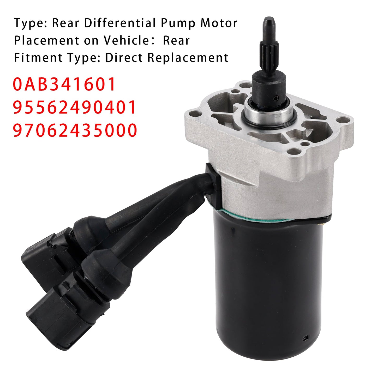 2009-2010 Porsche Cayenne 9PA 3.0L Rear Differential Pump Motor 95562490401