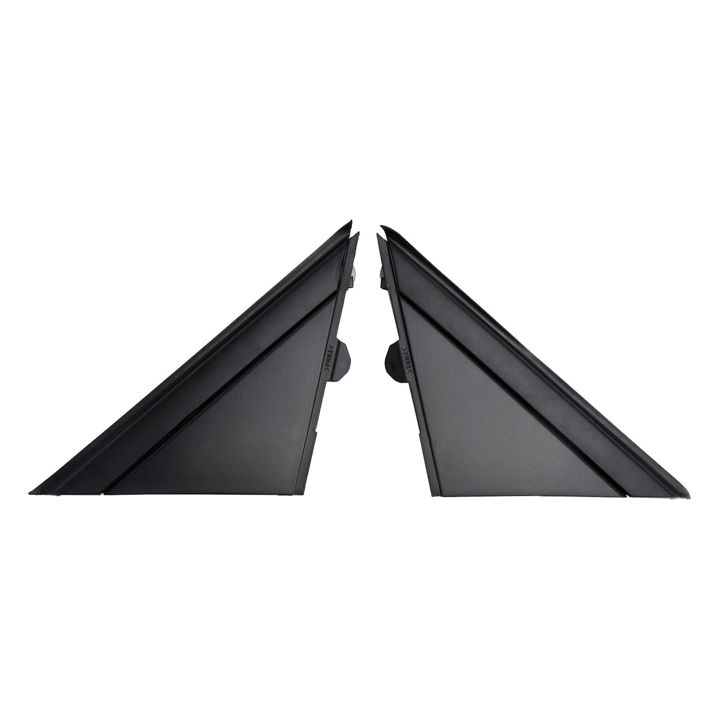 2012-2019 Fiat 500 2X Left+Right Side View Door Mirror Flag Cover Molding Trim