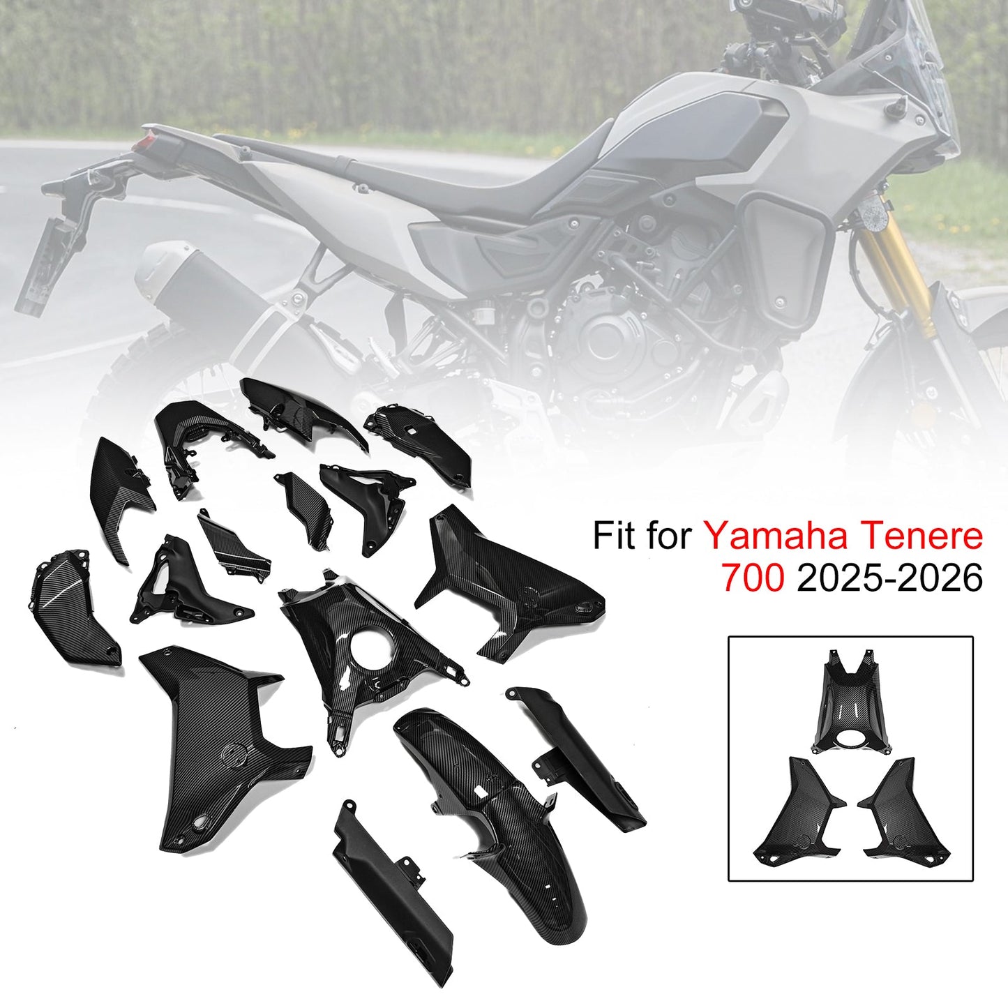 Injection Bodywork Fairing Kit for Yamaha Tenere 700 T700S 2025-2026