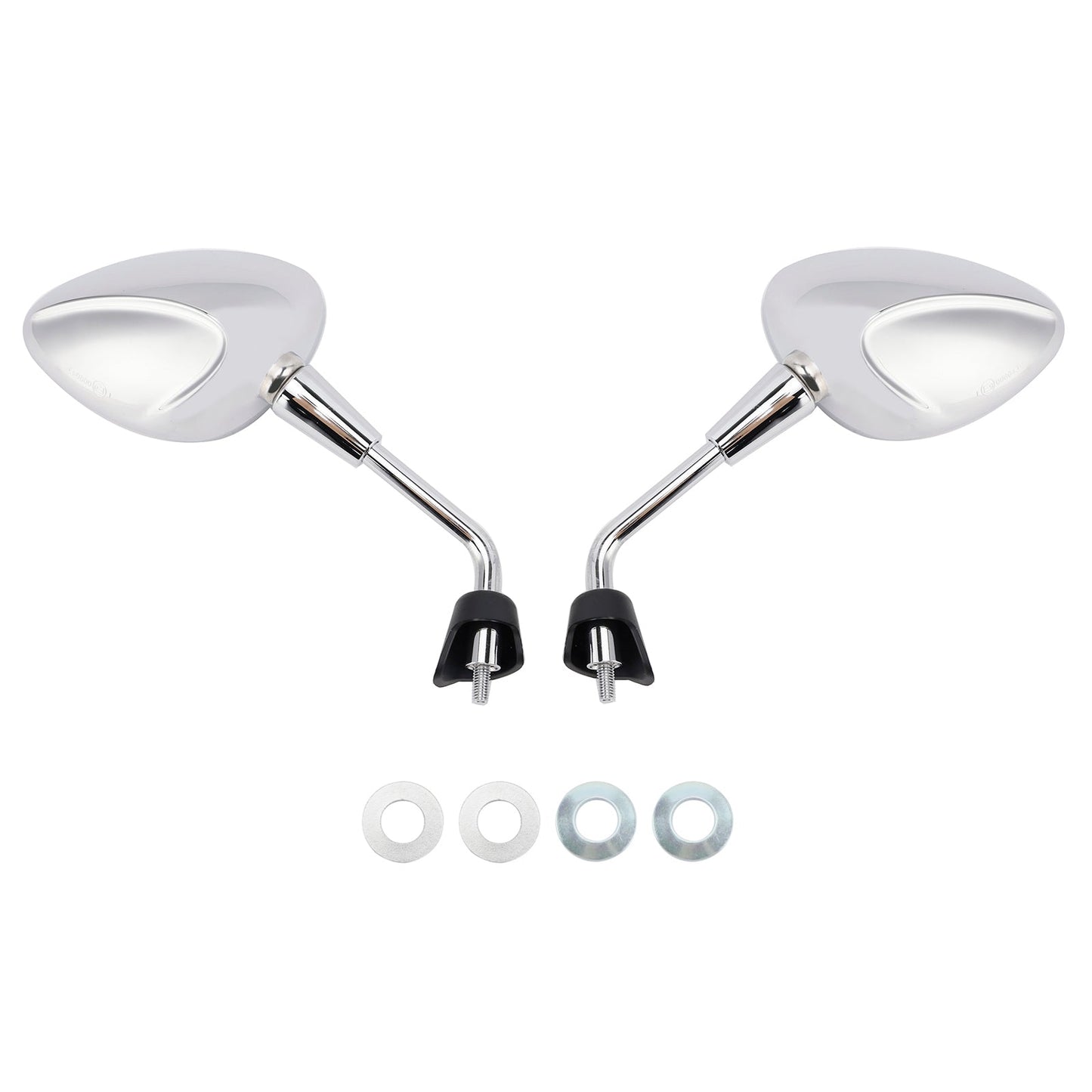 Mirror M8 Shorty left&right Chrome For Piaggio Vespa Sprint 50 125 150 Scooter