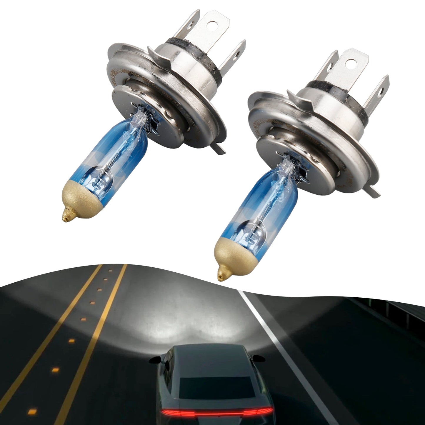 2PCS Car Lamp Night Breaker H4 64193NB220 12V 60/55W For OSRAM