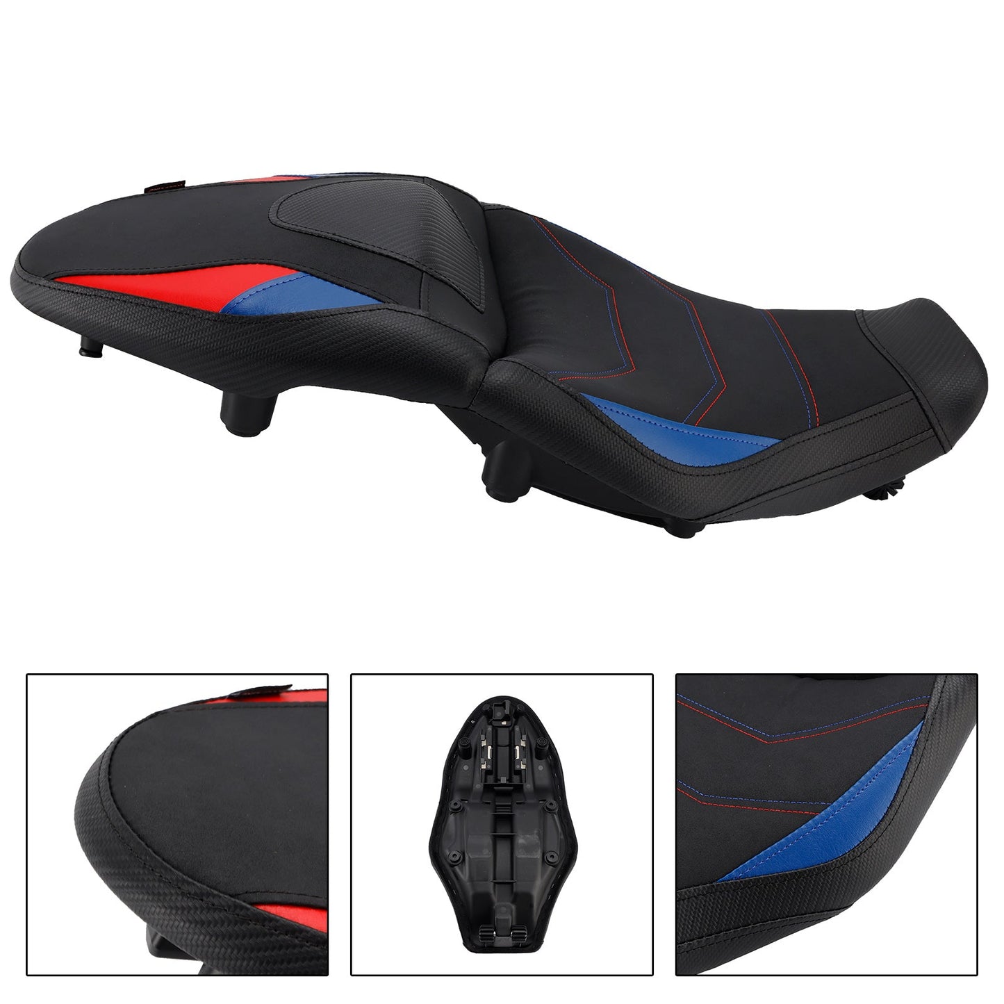 Front Rear Driver Passenger Seat -20mm Black Fits For Bmw S1000Xr 20-24 M1000Xr Black