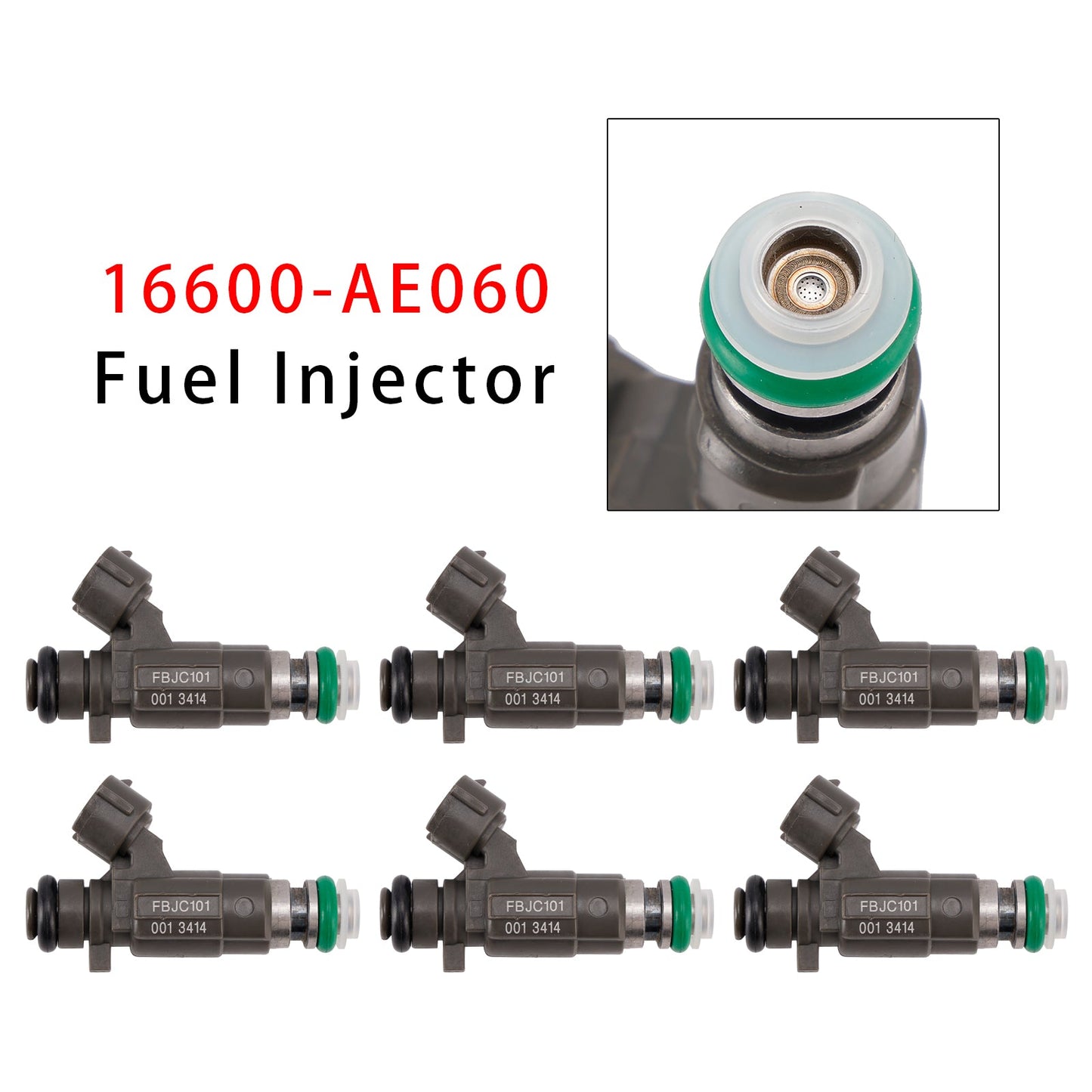 6Pcs Fuel Injector For Nissan Altima 3.5L VQ35DE VK45DE 02-05 16600-AE060