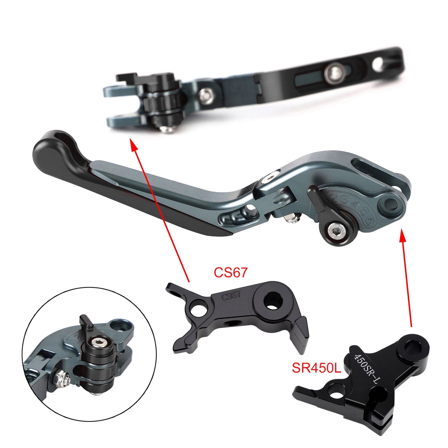 Adjustable Clutch Brake Lever fit for VOGE DS900X 900DSX 2024-2026