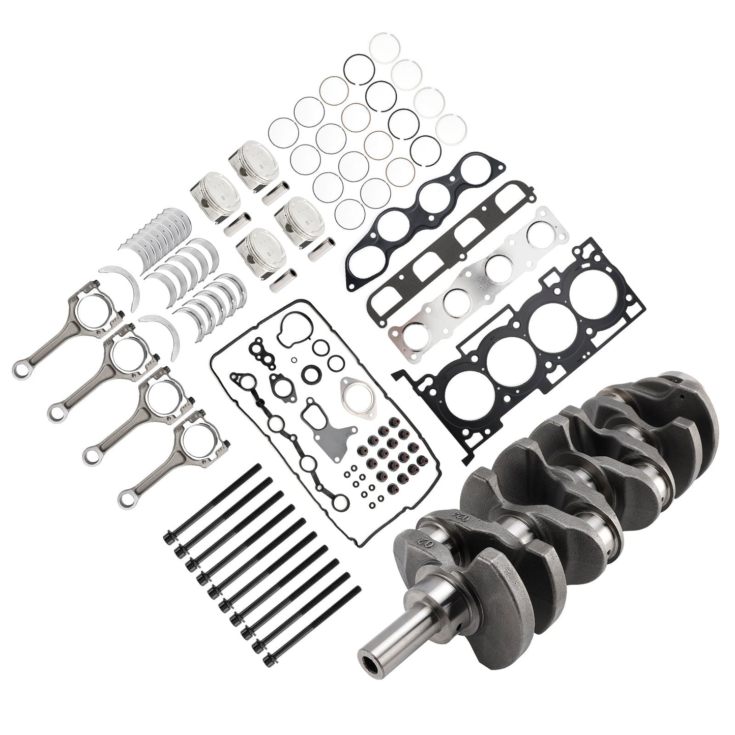 2013-2023 Hyundai iload TQ Cargo 2.5 CRDi RWD Diesel 2.5L G4KG 2.4L Engine Overhaul Rebuilding Kit w/Crankshaft Con Rods