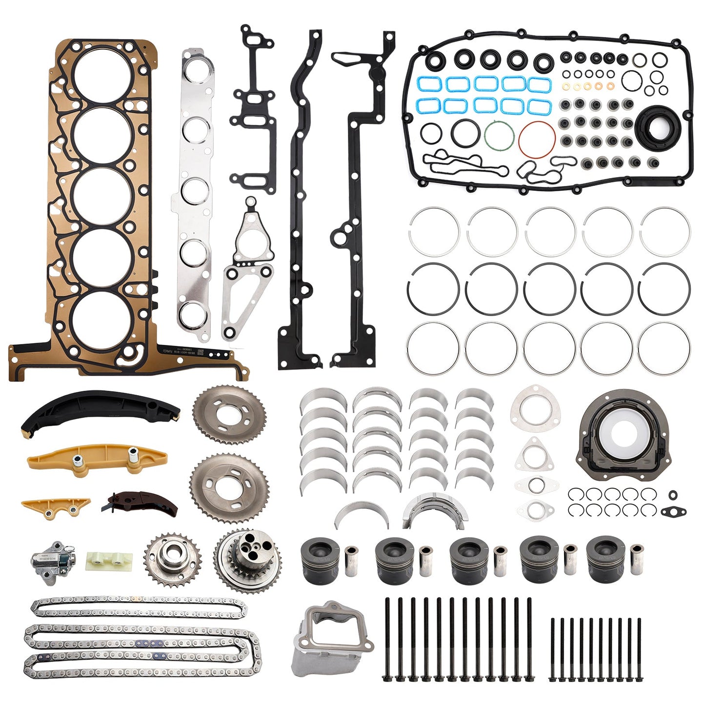 P5AT 3.2L Engine Rebuild Kit With Timing Kit for Mazda BT50 for Ford Ranger