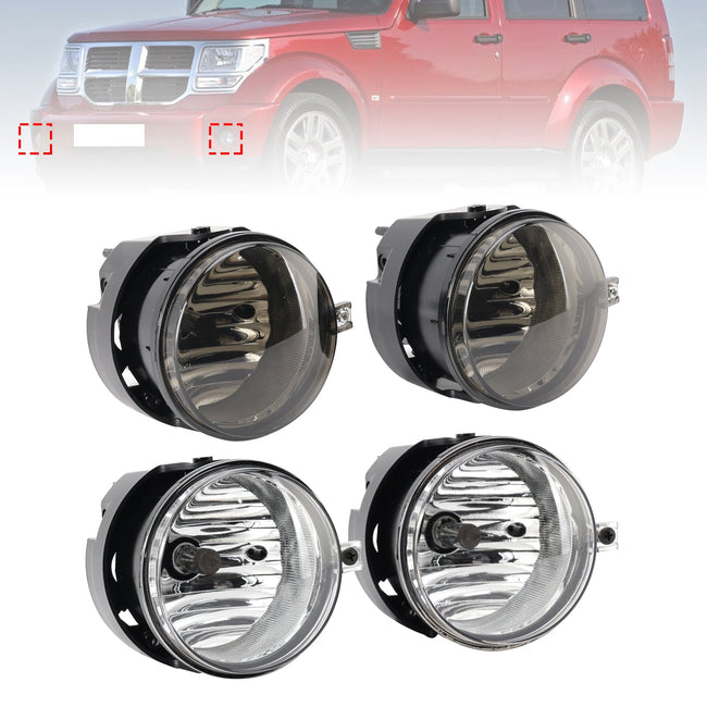 Pair Fog Lights For Dodge Chrysler Caliber Jeep Compass 4805857AA