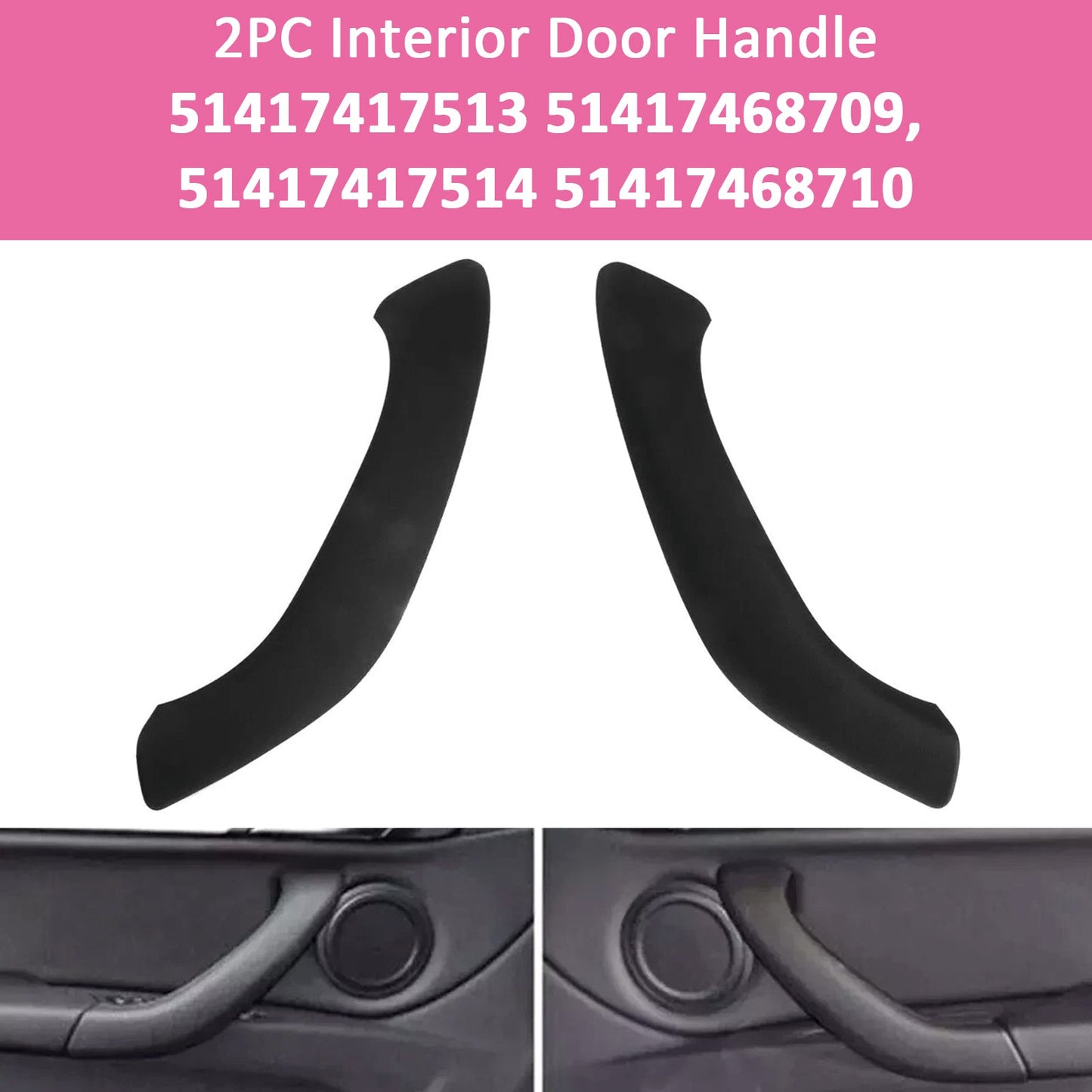 2016-2020 BMW X2 F39 2PC Interior Door Handle 51417417513