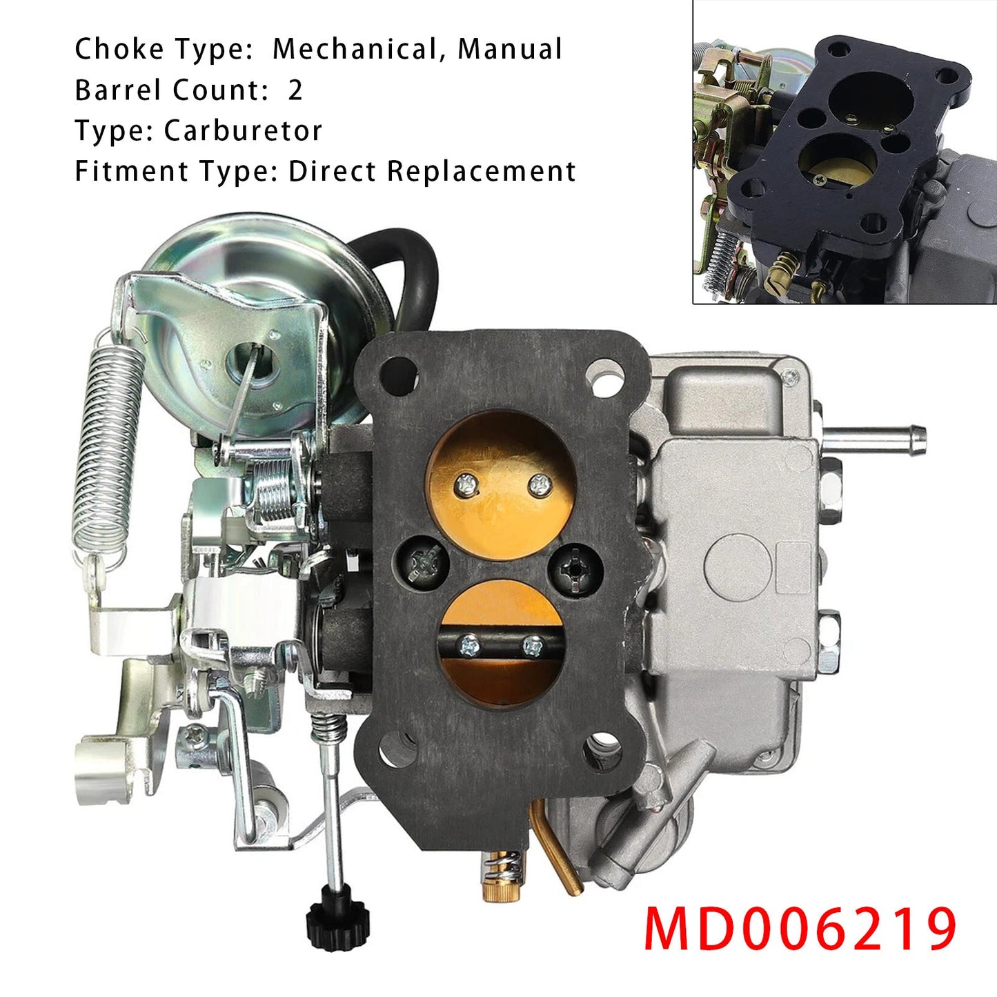 1970-1982 Mitsubishi LANCER Carburetor MD006219 MD-006219
