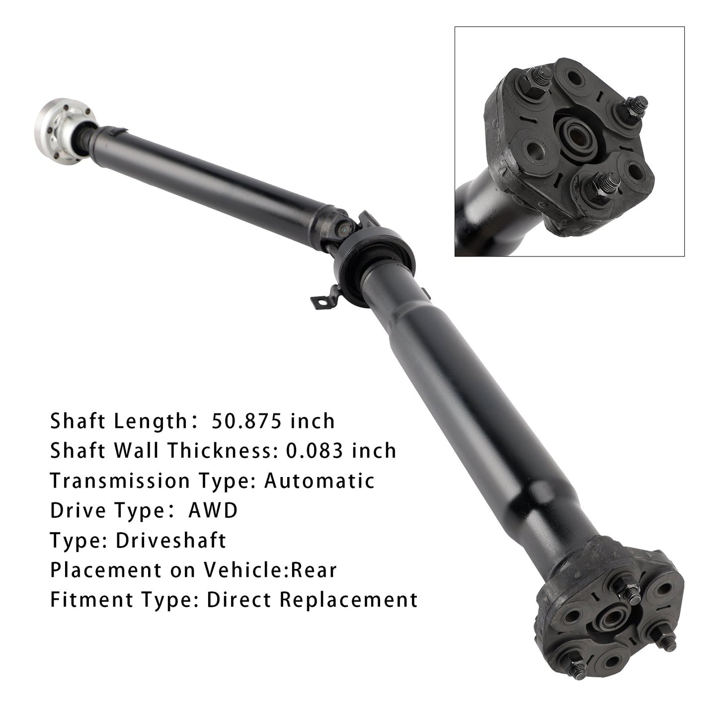 2004-2006 X5 V8 4.4L Automatic Transmission E53 Series Rear Drive Shaft 26107529661
