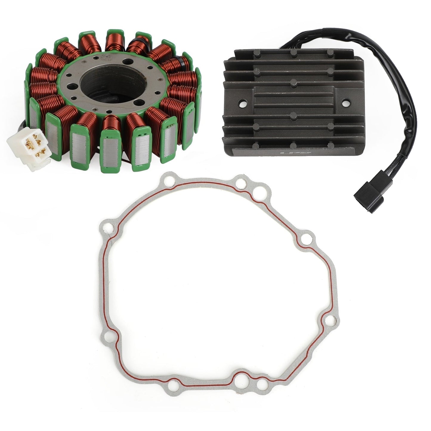 2003 Suzuki GSXR1000 GSX-R1000 GSX-R1000 U2 K3 Magneto Stator+Regulator Rectifier+Gasket