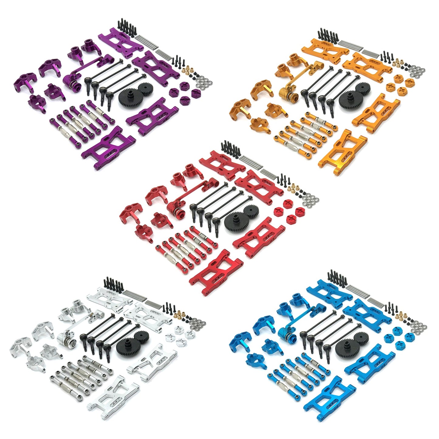 Metal 1/12 1/14 RC Car Upgrade Kits For Wltoys 144001 144002 124016 124017 124018