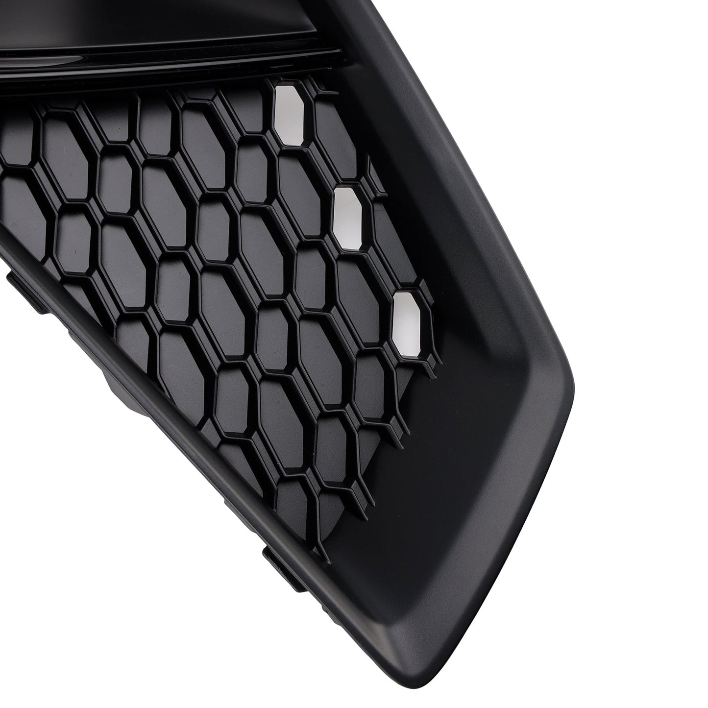 2018-2020 Audi A4 B9 S-LINE S4 Black Front Fog Light Grille Trim Cover