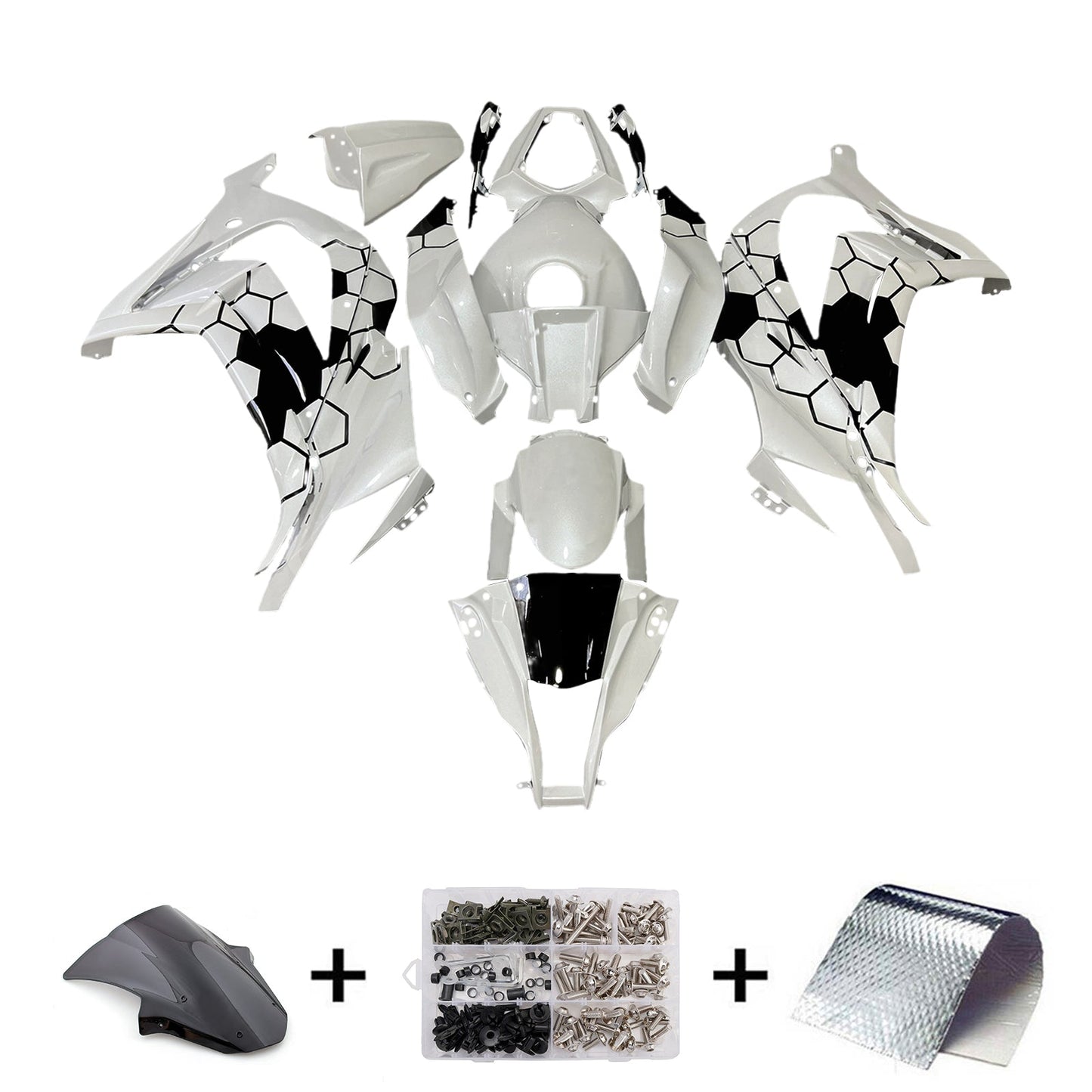 Injection Fairing Kit Bodywork Plastic ABS fit For Kawasaki ZX10R 2011-2015