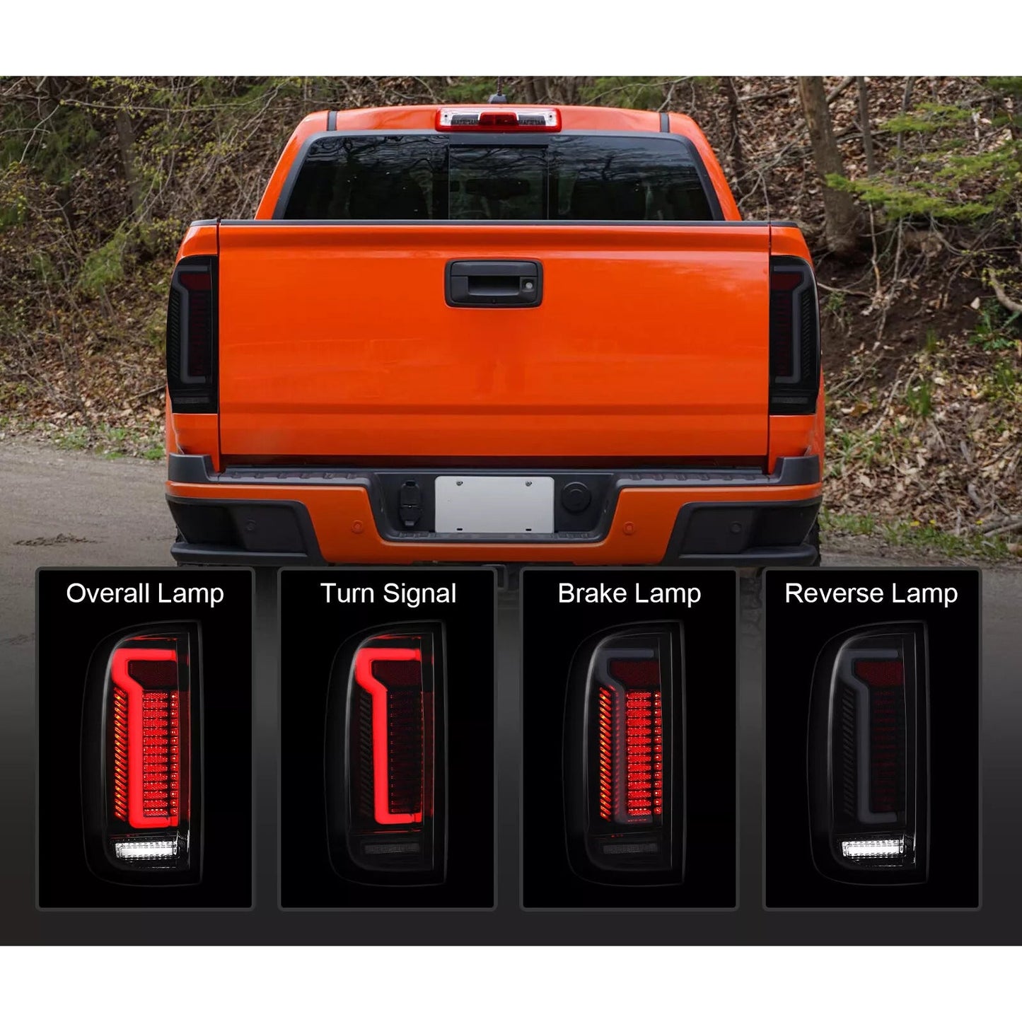 2015-2022 Chevy Colorado GMC Canyon Left+Right LED Tail Light Assembly