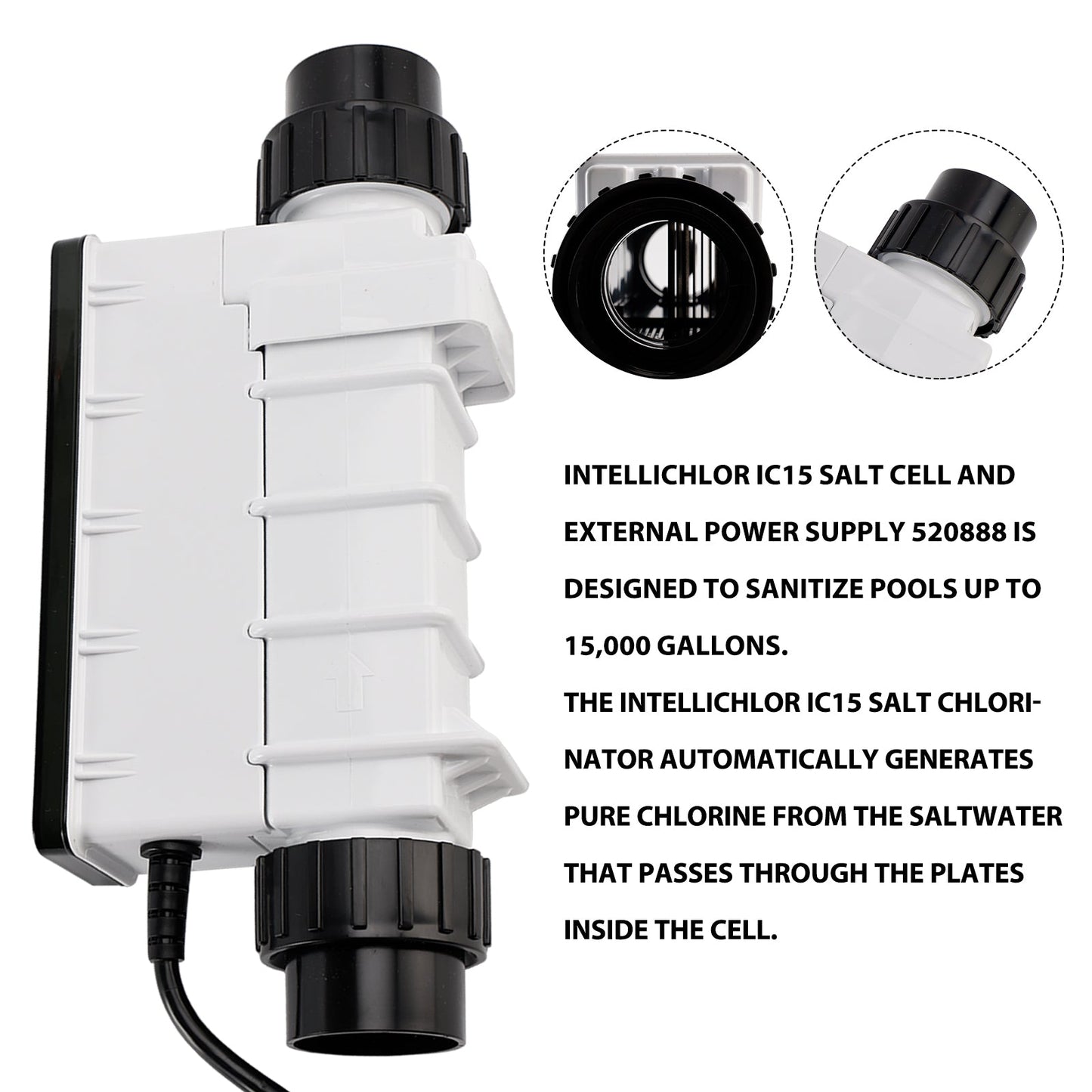 IC15 EC-520888 Salt Cell Chlorine Generator Replacement Salt Cell Systems