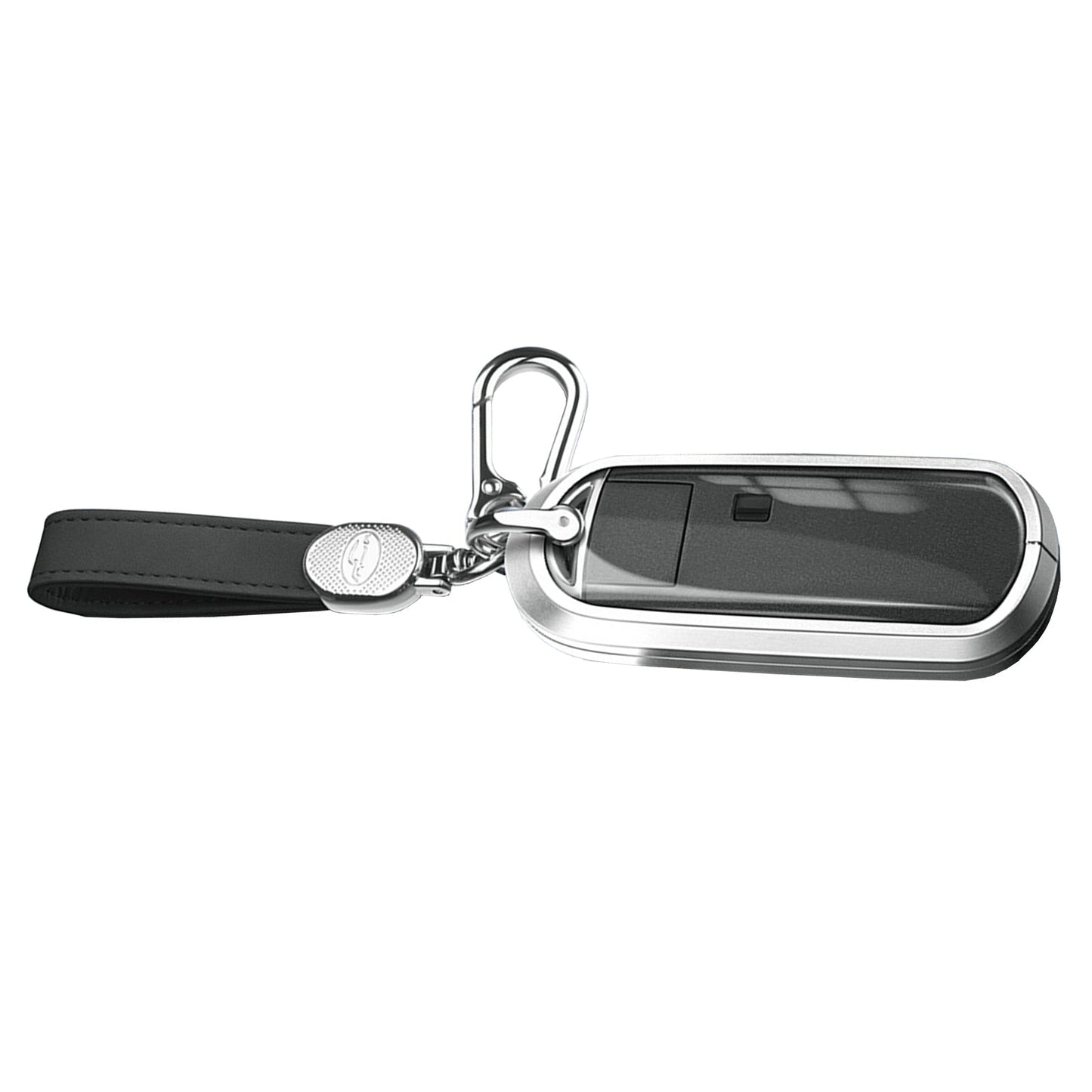 Aluminum Alloy TPU Silvery Car Key Case Cover With Buckle For Mazda CX-4 CX-5