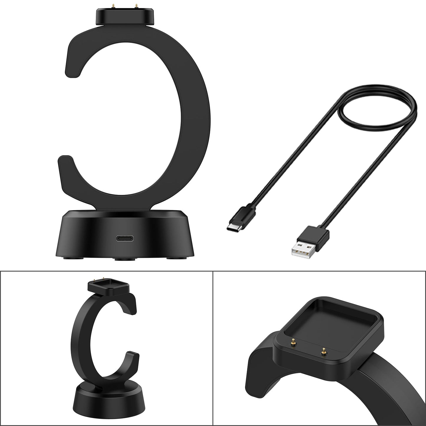 C-Shaped Charger Station Watch Charging Dock Stand For Huawei Band 10/9/8/7/6