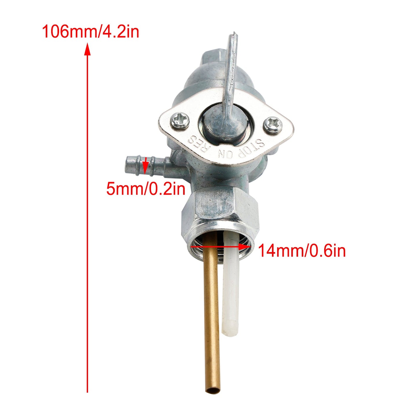 Gas Tank Fuel Cock Valve Petcock fit for Yamaha RS100 1975-76 YL2 100 1967-1970