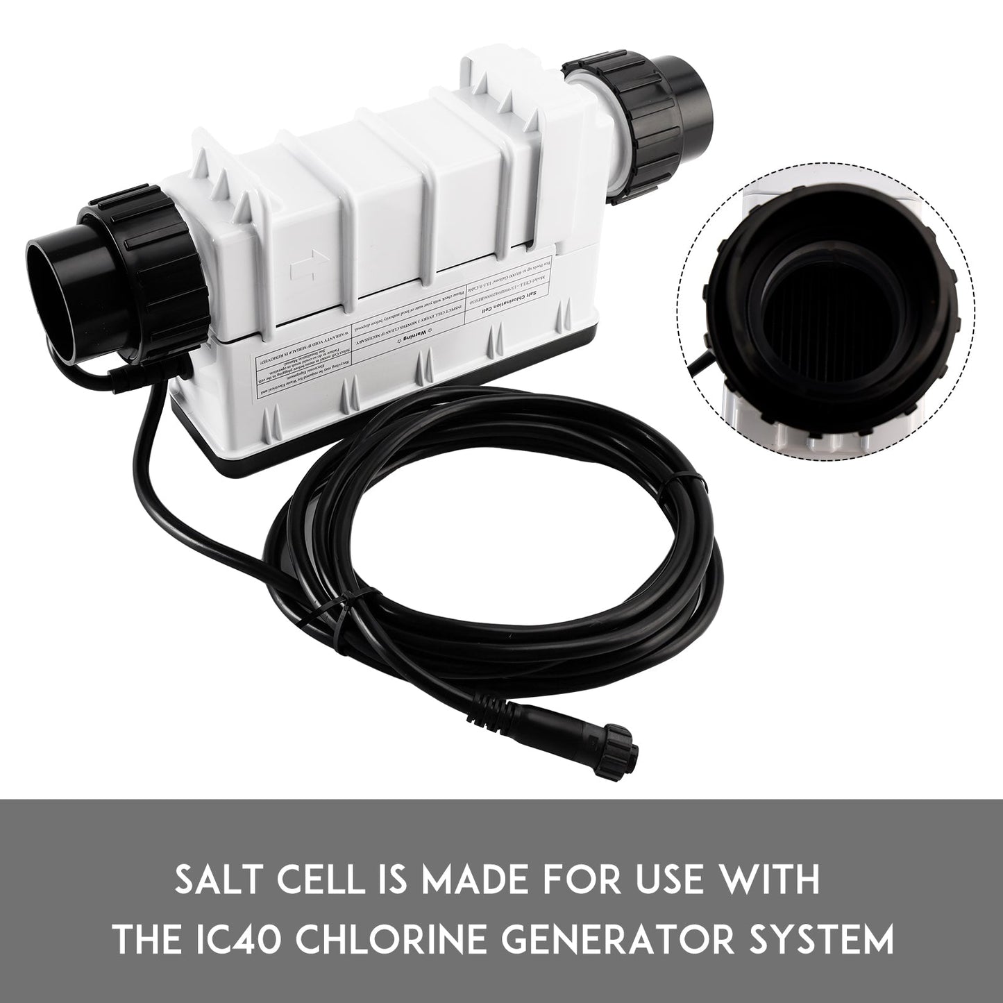IC40 EC-520555 Replacement Salt Cell Chlorine Generator for In-Ground Pools Up