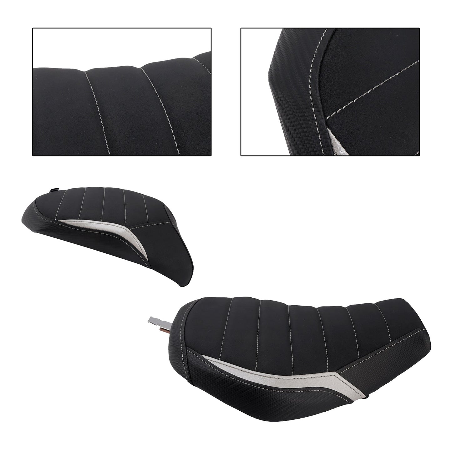 2022-2025 For Kawasaki Ninja H2 Sx Driver&Passenger Seat Kit Rear Cushion Gray