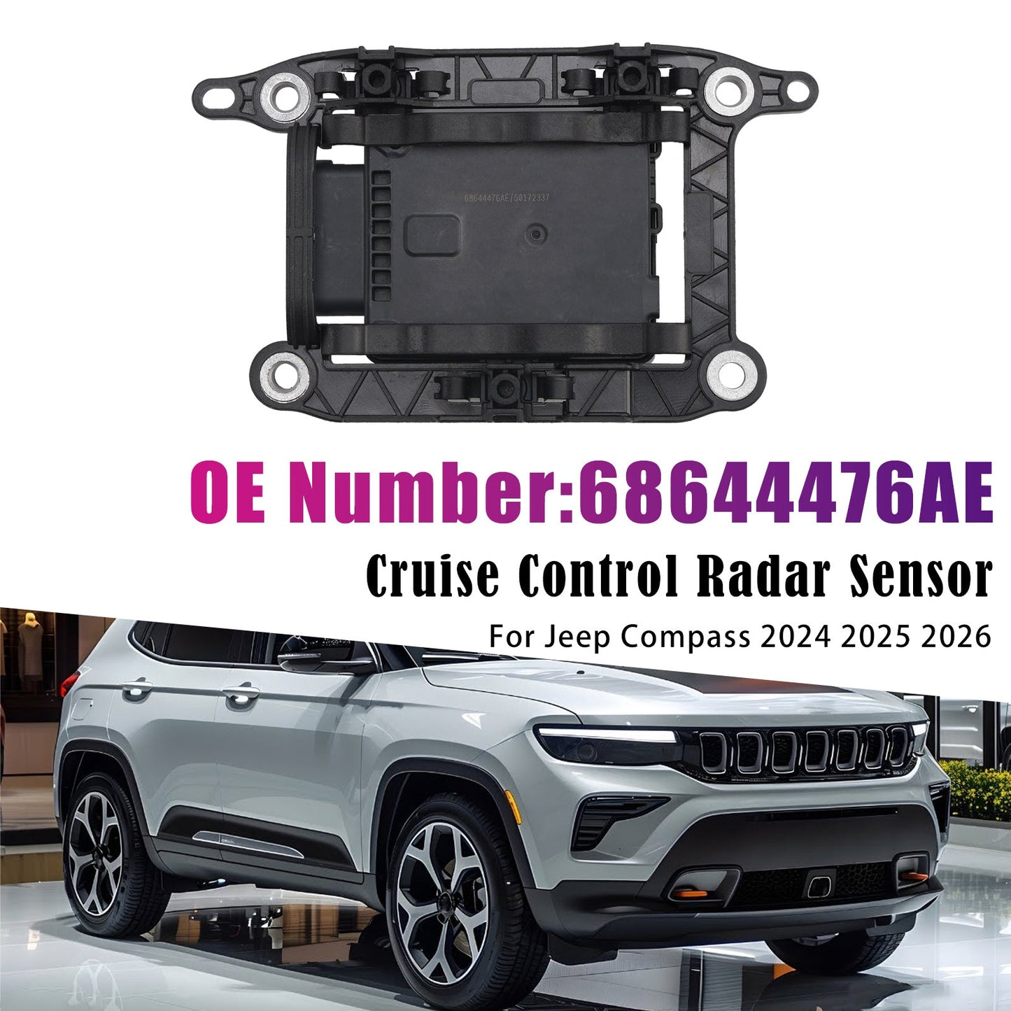 2024 2025 2026 For Jeep Compass Cruise Control Radar Sensor 68644476AE