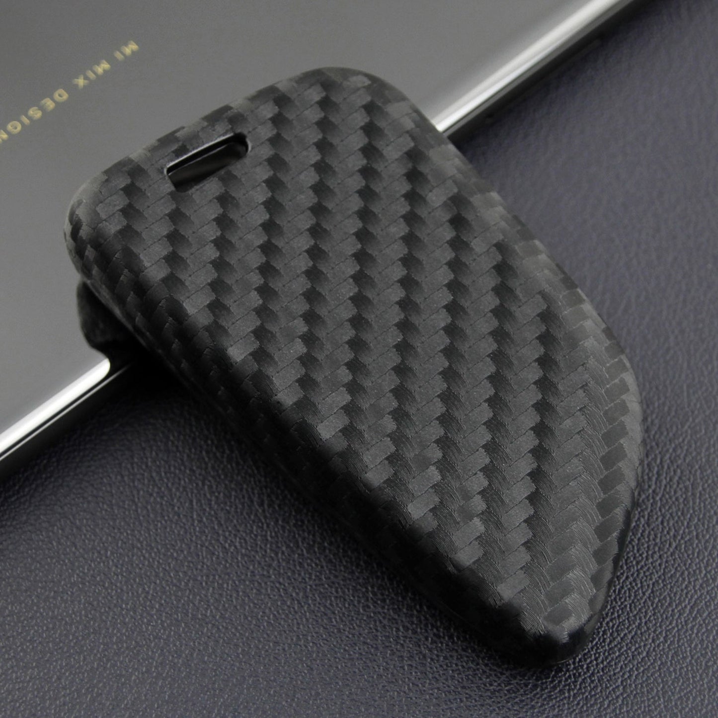 Leather Silicone Car Key Case Cover With Buckle For BMW