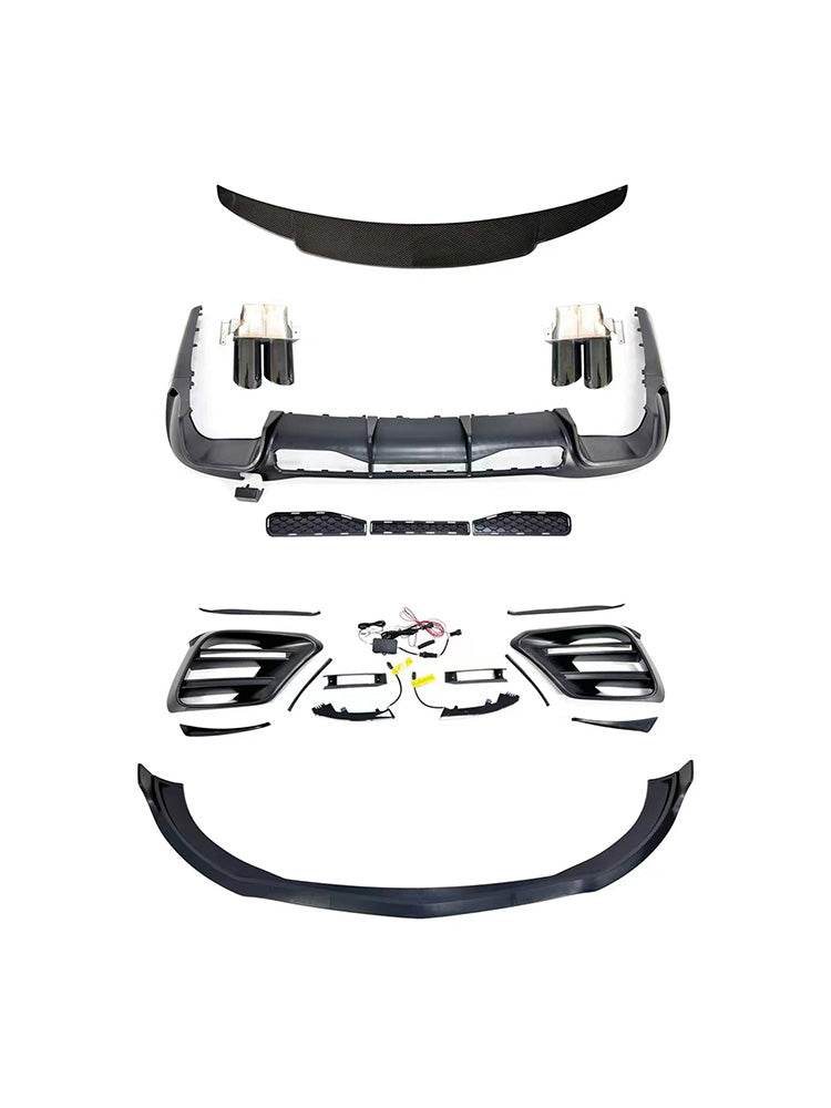 2021-2023 Fit Mercedes S-Class W223 S450 S500 Upgrade B Style Body Kit Bumper