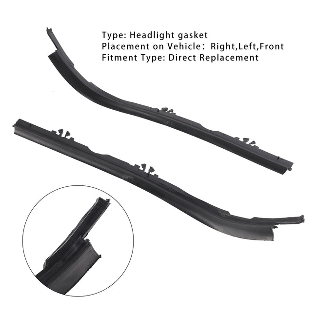 1996-1999 BMW 5 E39 Front Upper Headlight Gasket Seal Left&Right