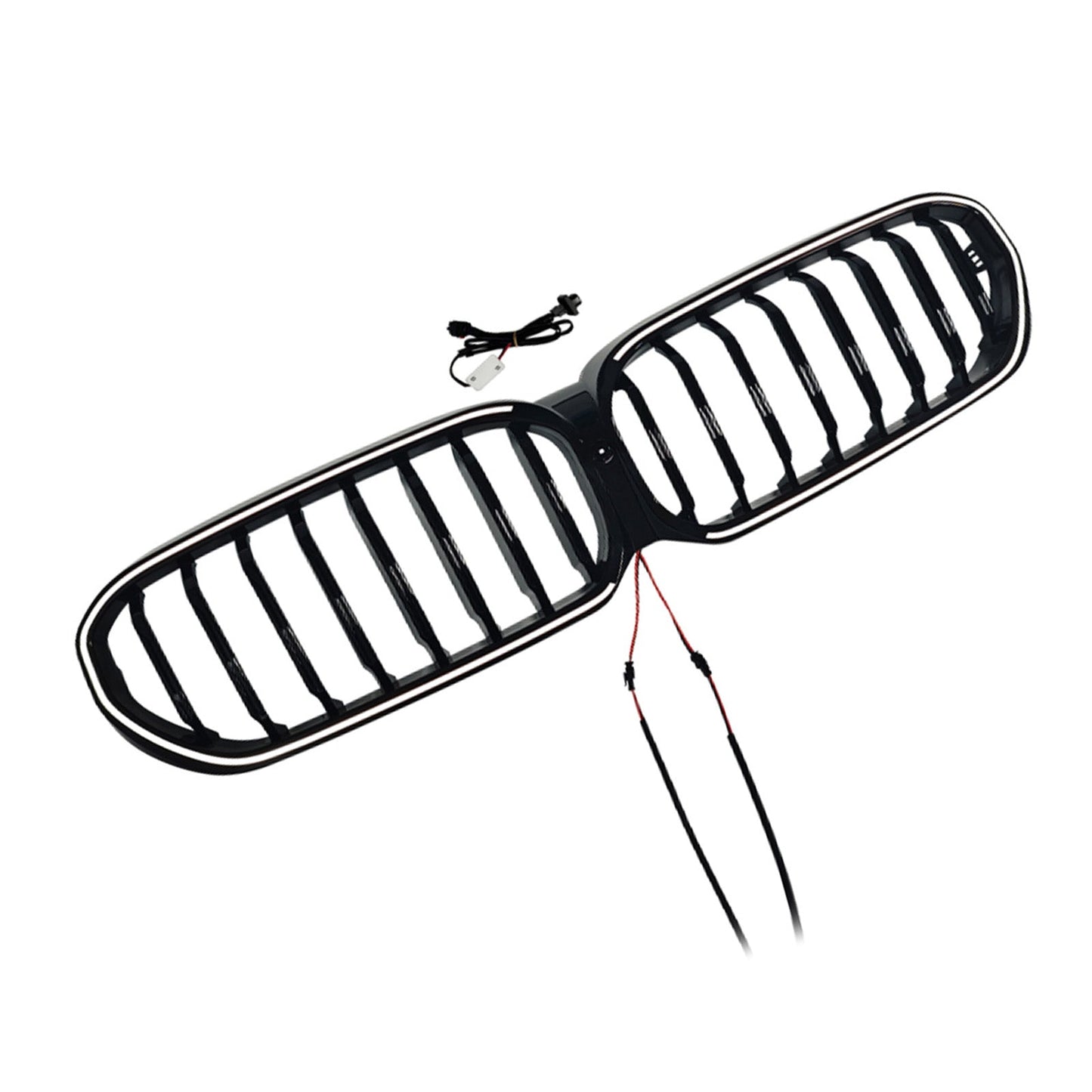 2021-2024 Fit BMW 5 Series G30 G38 Gloss Black Front Kidney Grill Grille
