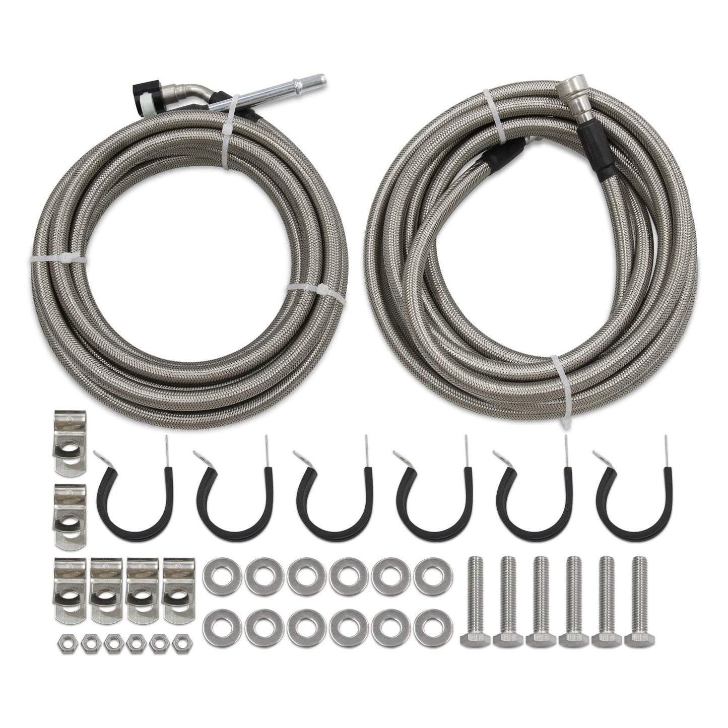 2006-2007 Saturn Ion, 2.4L l4 GAS Stainless Steel Braided Fuel Line Kit Quick Fix QFF0015SS