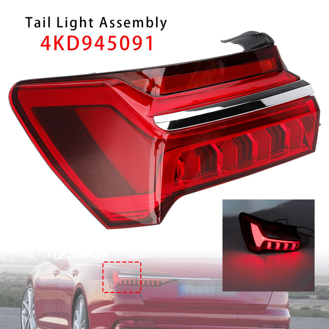 2019-2023 For Audi A6 C8 Left LED Outer Tail Light Assembly 4KD945091