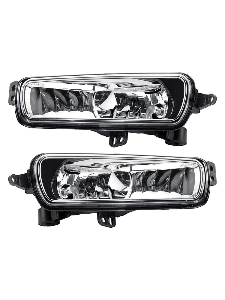 Pair Front Fog Light Lamps With Bulbs For Ford Transit Custom 2014-2023