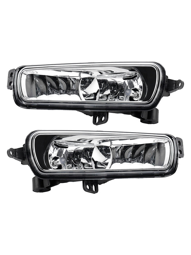 Pair Front Fog Light Lamps With Bulbs For Ford Transit Custom 2014-2023