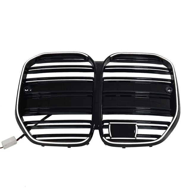 2020-2025 Fit BMW 4 Series G22 G23 G82 W/ ACC M4-Style Front Bumper Grille Grill