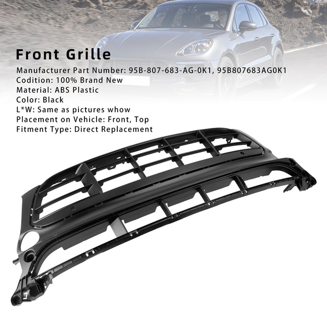 2014-2017 Porsche Macan GTS 95B Front Bumper Grill Grille 95B807683-AG-0K1