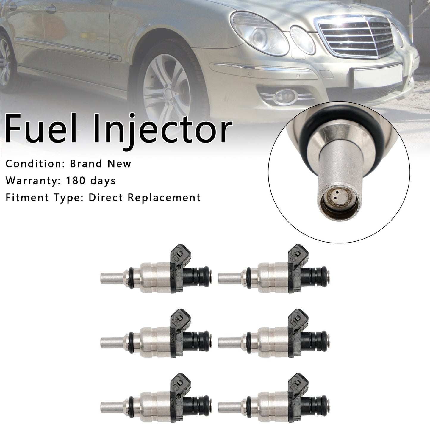 2001-2005 BMW 325xi 2.5L 6PCS Fuel Injector 13537546244 1427240 7546244