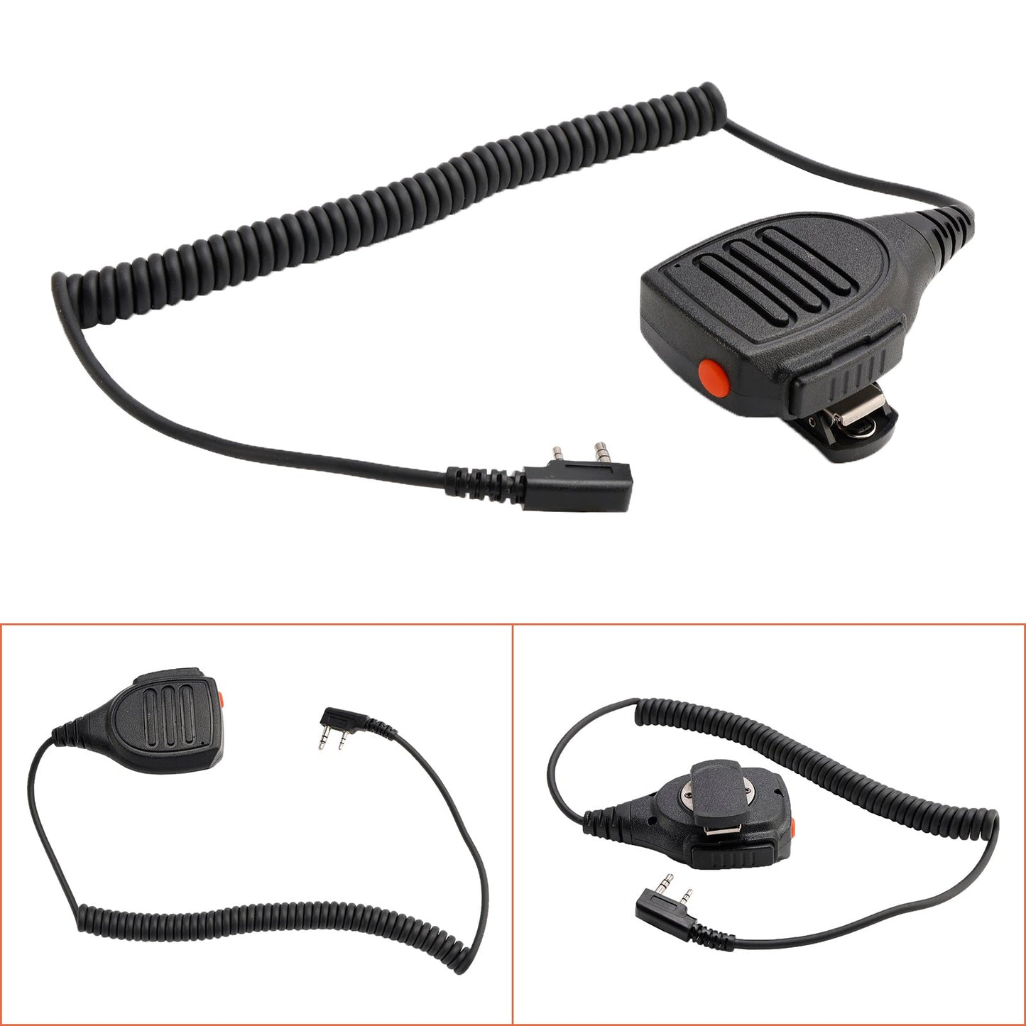 K-SM1602 Dual PTT Microphone Speaker For TK-220 TH-F6 RPV516A KG-UVD1P PX-666