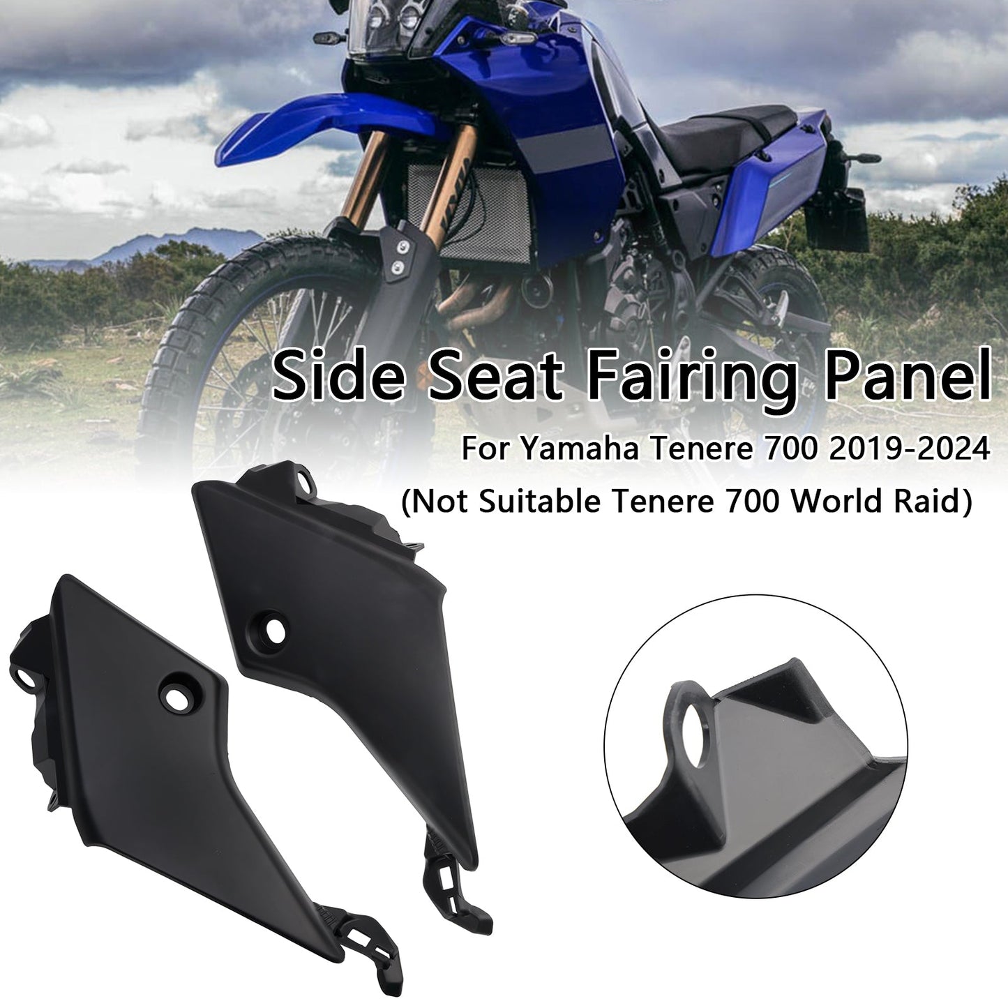 2019-2024 Yamaha Tenere 700 Side Seat Fairing Panel Cowl