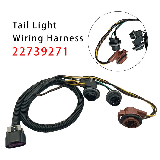 Tail Light Wiring Harness Left or Right 22739271 For Chevy Avalanche 2007-2013