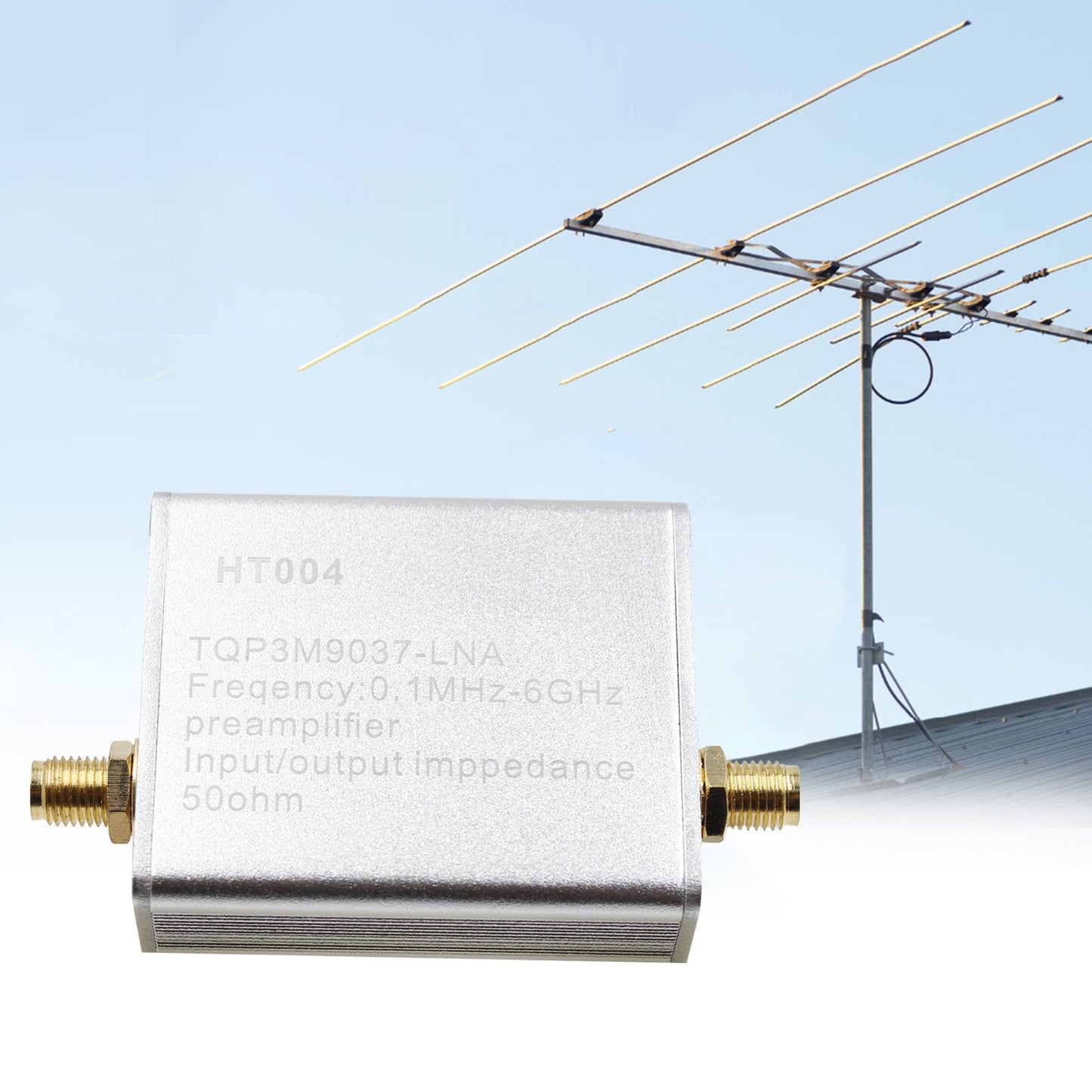 100K-6GHz Full Band Low Noise Amplifier 20dB High Gain Power Preamplifier HT004